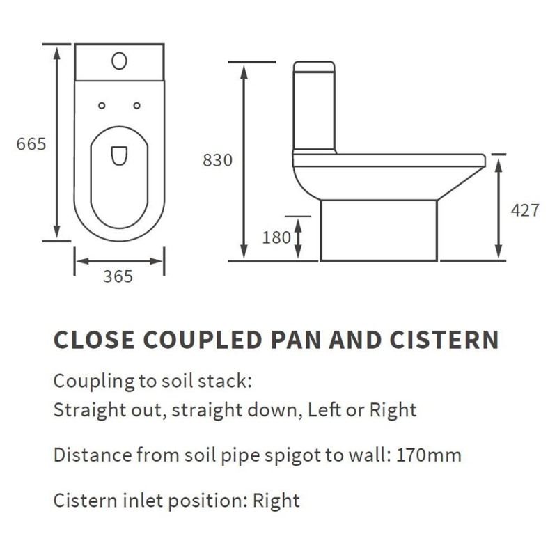 Naha 410mm (w) Floorstanding Basin Unit & Closed Coupled Toilet Pack - Grey Gloss