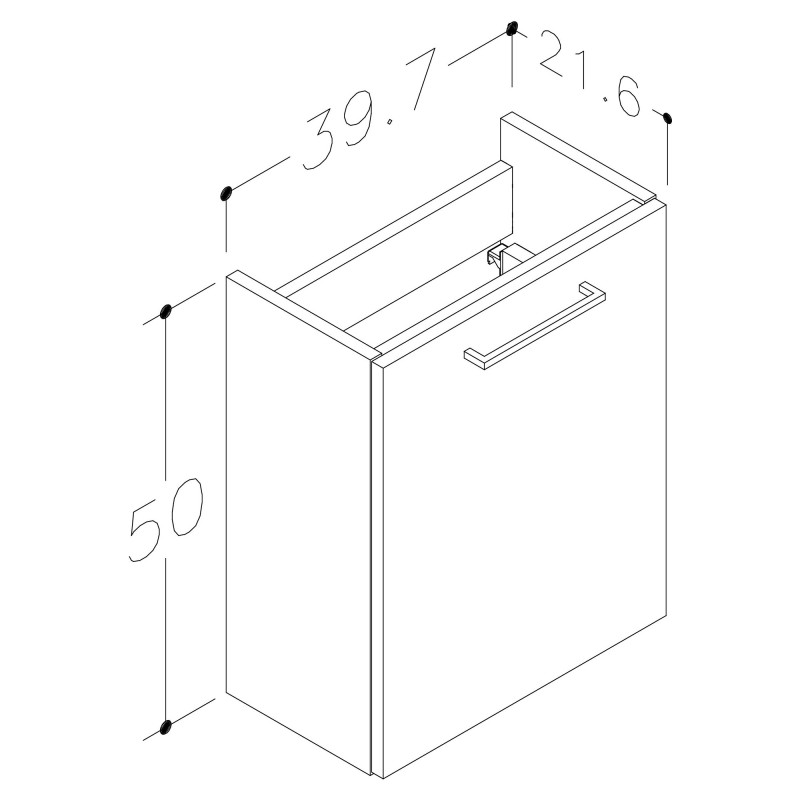 Naha 410mm (w) Wall Hung Basin Unit & Closed Coupled Toilet Pack - Anthracite Gloss