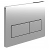 Rectangle Push Button Flushplate - Chrome