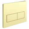 Rectangle Push Button Flushplate - Brushed Brass