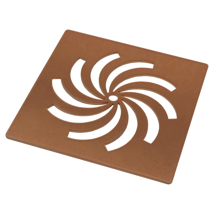 Brushed Bronze Ultra-Slim Shower Tray Waste Cover
