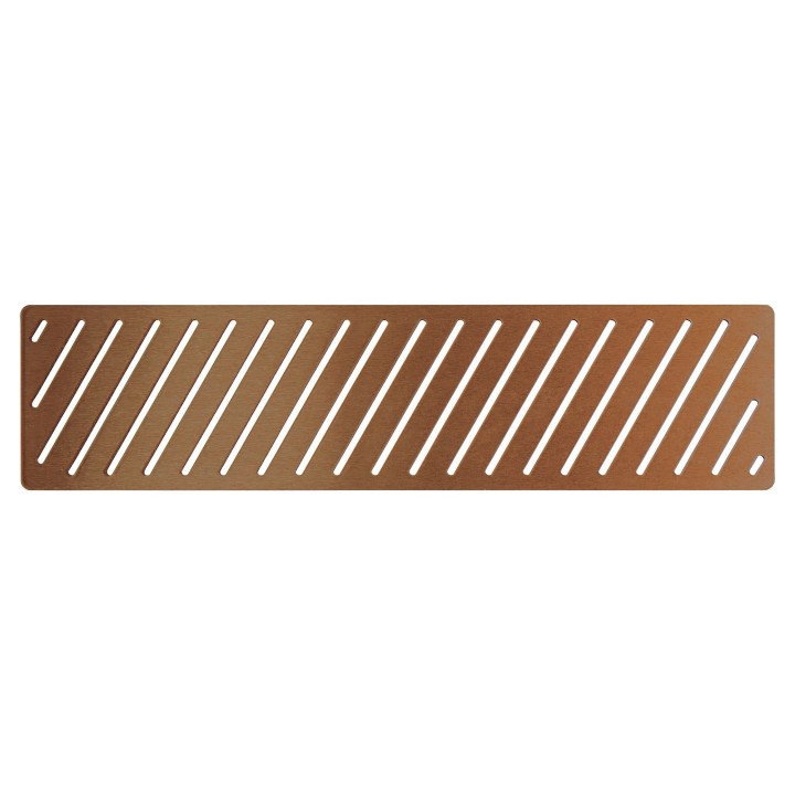 Brushed Bronze Ultra-Slim Linear Shower Tray Waste Cover