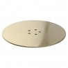 Low Profile Tray Waste Cover - Brushed Brass