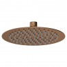 Round 200mm Diameter Fixed Brushed Bronze Shower Head