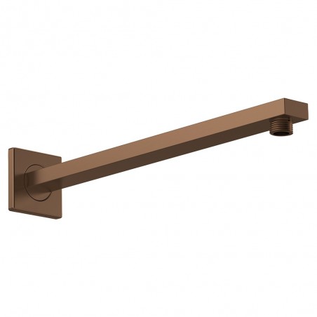 Brushed Bronze Small Rectangular Shower Arm