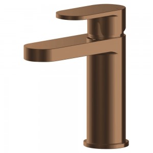 Binsey Brushed Bronze Mono Basin Mixer with Push Button Waste