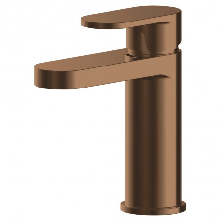 Binsey Brushed Bronze Mono Basin Mixer with Push Button Waste