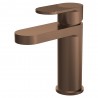 Cyprus Brushed Bronze Fluted Mono Basin Mixer with Push Button Waste