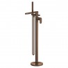 Cyprus Brushed Bronze Freestanding Bath Shower Mixer with Kit