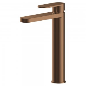 Binsey High Rise Mono Basin Mixer - Brushed Bronze