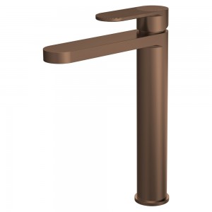 Cyprus Brushed Bronze High Rise Mono Basin Mixer