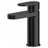 Binsey Matt Black Mono Basin Mixer with Push Button Waste