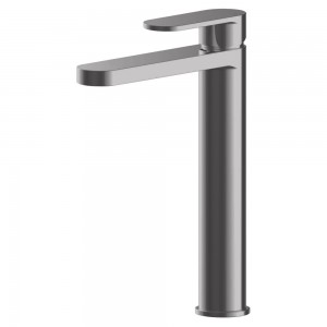 Binsey Brushed Pewter High Rise Mono Basin Mixer