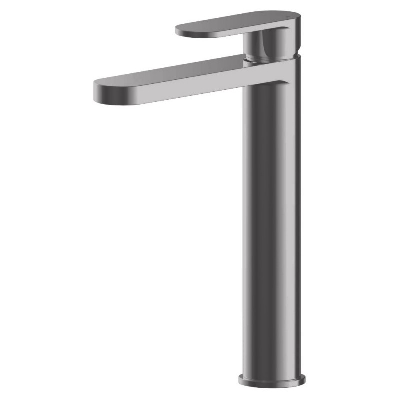 Binsey Brushed Pewter High Rise Mono Basin Mixer