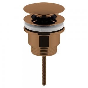 Brushed Bronze Universal Push Button Basin Waste