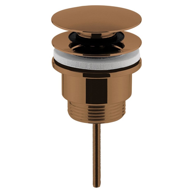 Brushed Bronze Universal Push Button Basin Waste