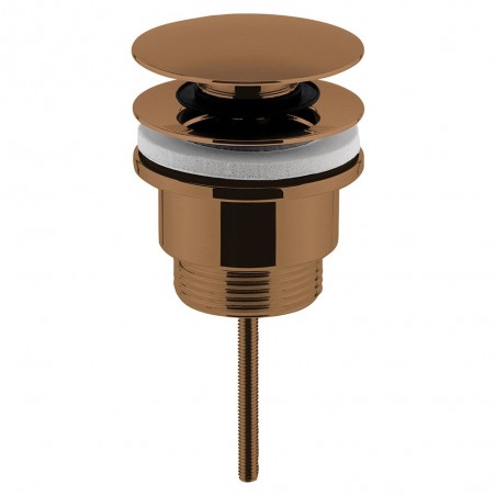 Brushed Bronze Universal Push Button Basin Waste