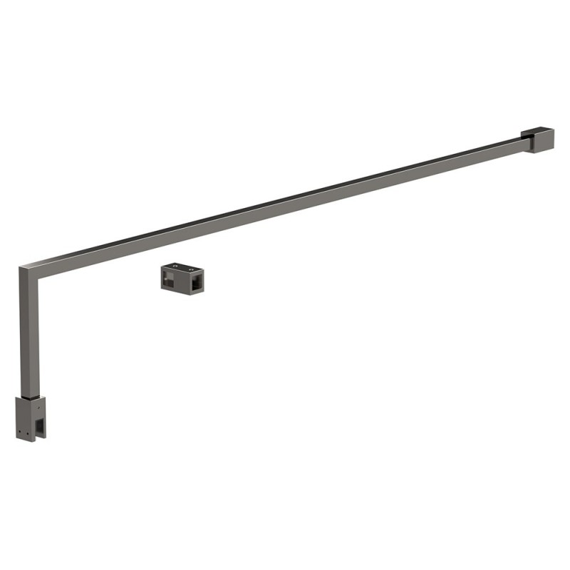 Brushed Pewter Wetroom Screen Support Arm