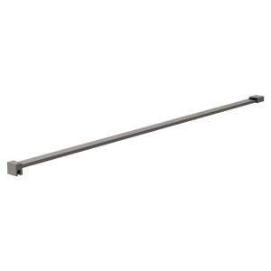 Brushed Pewter Wetroom Screen Support Bar