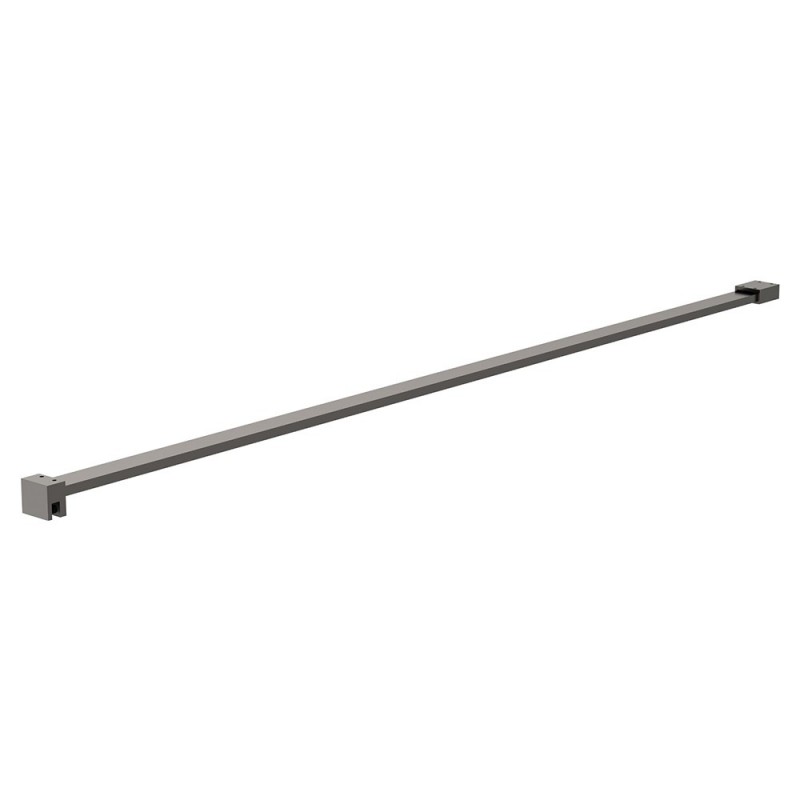 Brushed Pewter Wetroom Screen Support Bar