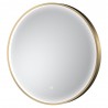 Mensa Brushed Brass Frame LED Mirror - 600mm