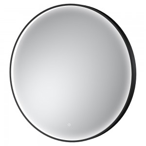 Mensa Black Frame LED Mirror - 800mm