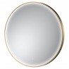 Mensa Brushed Brass Frame LED Mirror - 800mm