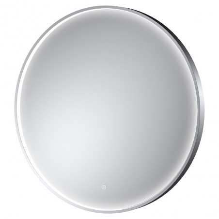 Mensa Polished Chrome Frame LED Mirror - 800mm