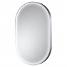 Columba Polished Chrome Frame LED Mirror - 800 x 500mm