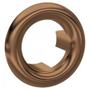 Brushed Bronze Round Overflow Cover