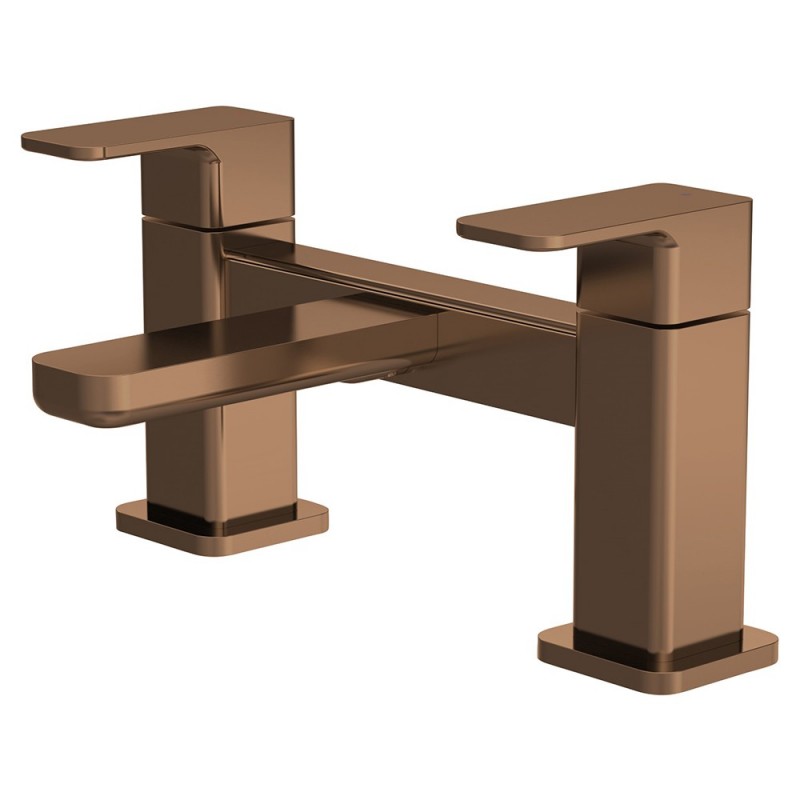 Windon Deck Mounted Bath Filler - Brushed Bronze