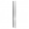 300mm (w) x 1850mm (h) Fluted Hinged Return  Screen - Brushed Pewter