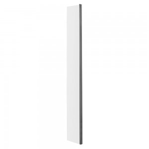 215mm (w) x 1850mm (h) Return Screen - Brushed Pewter