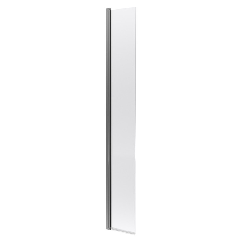 300mm (w) x 1850mm (h) Hinged Return Screen - Brushed Pewter