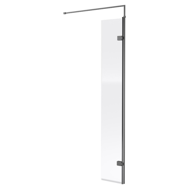 300mm (w) x 1850mm (h) Return Swing Screen - Brushed Pewter