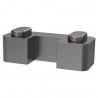 Wetroom Horseshoe Support Foot - Brushed Pewterl