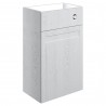 Kobe 500mm(w) WC Toilet Unit - Satin White Ash