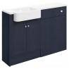 Kobe 1242mm (W) x 900mm (H) x 421mm (D) Basin & WC Unit Pack - Indigo Ash