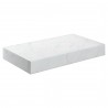 Kenzo 800mm (W) x 100mm (H) x 460mm (D) Wall Hung Basin Shelf - White Marble