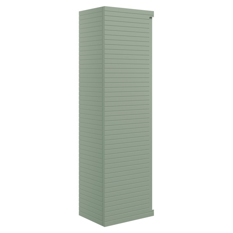 Kanto 350mm (W) x 1200mm (H) x 270mm (D) Wall Hung 1 Door Tall Unit - Matt Willow Green