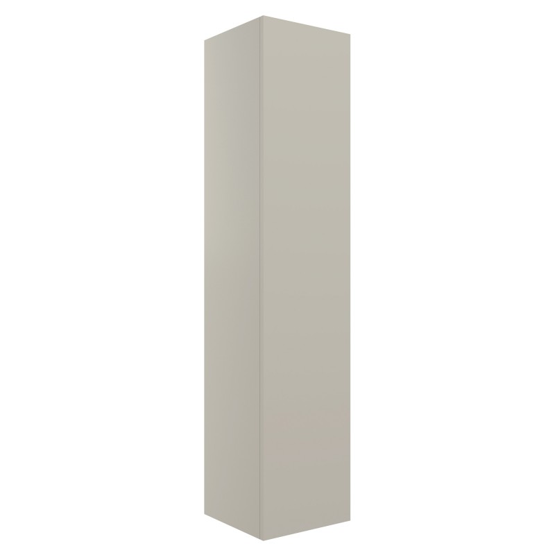 Yamagata 350mm(w) Wall Hung 1 Door Tall Unit - Matt Latte