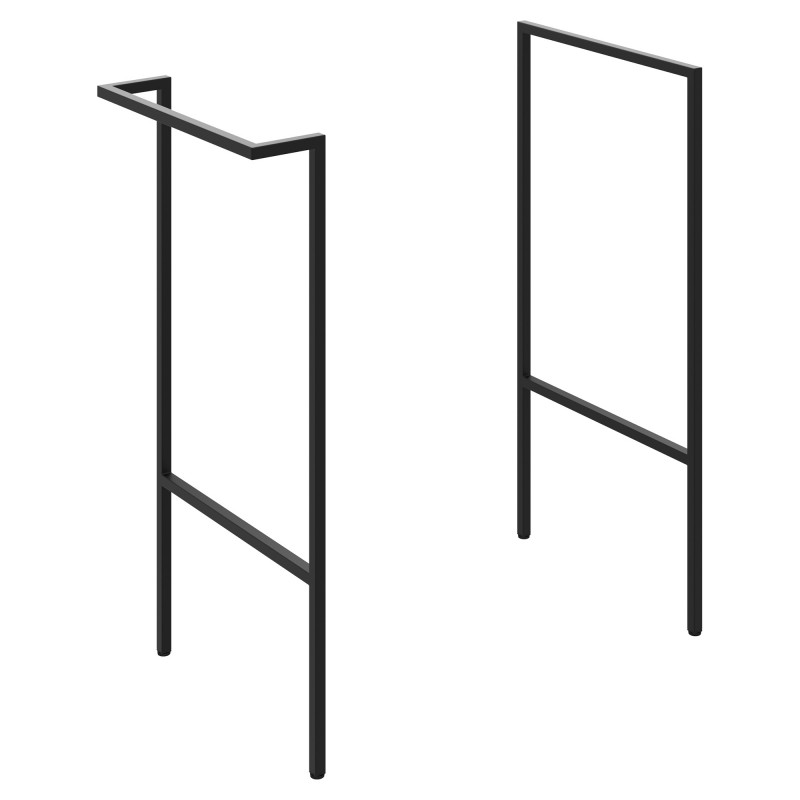 Yamagata Optional Frame With Integrated Towel Rail - Black