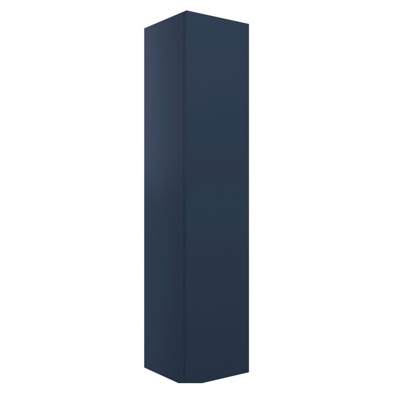 Yamagata 350mm(w) Wall Hung 1 Door Tall Unit - Matt Deep Blue