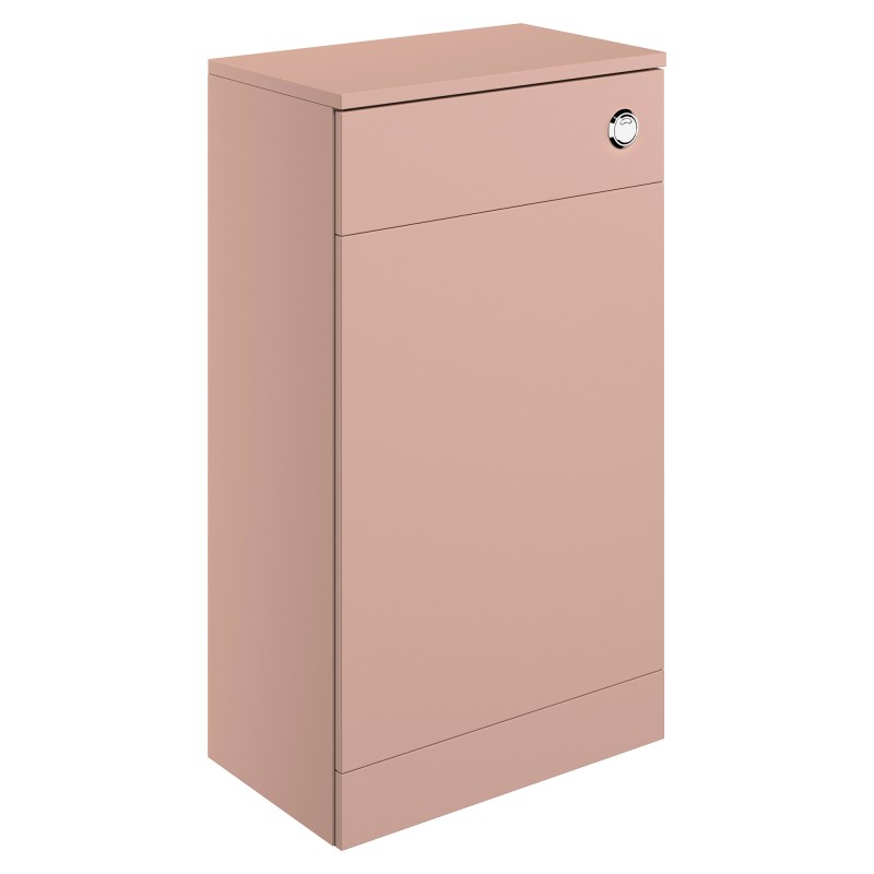 Yamagata 500mm (W) x 830mm (H) x 252mm (D) WC Unit - Matt Antique Rose