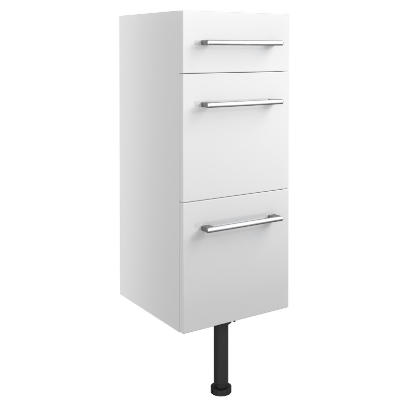 Tokyo 300mm(w) 3 Drawer Unit - White Gloss