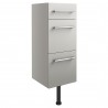 Tokyo 300mm(w) 3 Drawer Unit - Light Grey Gloss