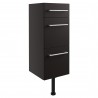 Tokyo 300mm(w) 3 Drawer Unit - Matt Graphite Grey