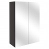 Tokyo 500mm(w) Mirrored Bathroom Cabinet - Matt Graphite Grey