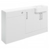 Tokyo 1542mm (W) x 900mm (H) x 421mm (D) Basin WC & 1 Door Unit Pack - White Gloss