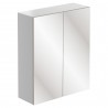 Nagoya 600mm(w) Mirrored Wall Unit - White Gloss